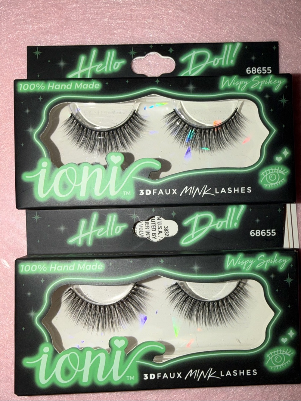 3D Faux Mink Lashes - Black (Hello Doll! Wispys Spikey)